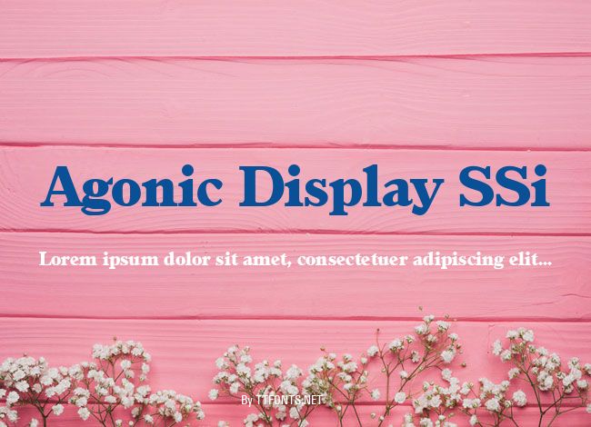 Agonic Display SSi example